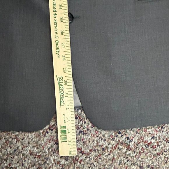 Boss Hugo Boss Einstein Gray Wool Single Breasted 3 Button Suit Jacket Size 46R - Picture 13 of 14